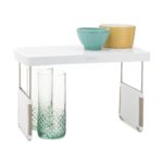 StoreMore 13-Inch Height Adjustable Kitchen Cabinet Shelf Organizer - White - YCA-09141-01-WHT
