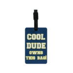 TangoTag Luggage Tag - 'Cool Dude Owns This Bag!' - Blue - HTC-TT825
