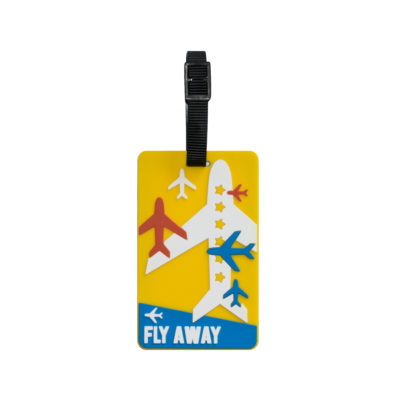 TangoTag Luggage Tag - 'Fly Away' - Yellow - HTC-TT829