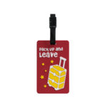 TangoTag Luggage Tag - 'Pack Up And Leave' - Red - HTC-TT832