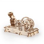 Ugears Pneumatic Engine - 81 Parts - 3D Wooden Puzzle - Mechanical Model - UGR-70009