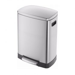 Hailo Germany - Pedal Bin - TR-45 - 46 Litre - Stainless Steel Anti Fingerprint - HLO-0845-610