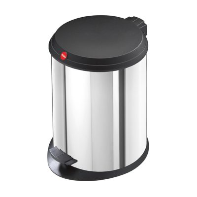 Hailo Germany - Pedal Bin T1 M - 11 Litre - Stainless Steel - HLO-0513-019