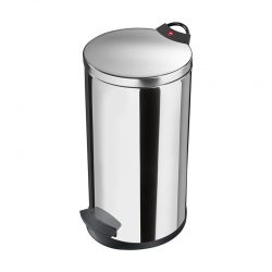 Hailo Germany - Pedal Bin T2 L - 19 Litre - Stainless Steel - HLO-0520-039