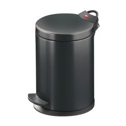 Hailo Germany - Pedal Bin T2 S - 4 Litre - Black - HLO-0704-859